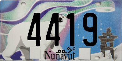 NU license plate 4419