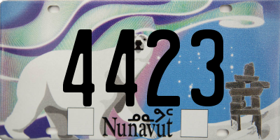 NU license plate 4423