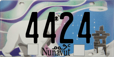 NU license plate 4424