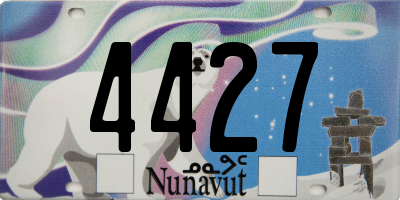 NU license plate 4427