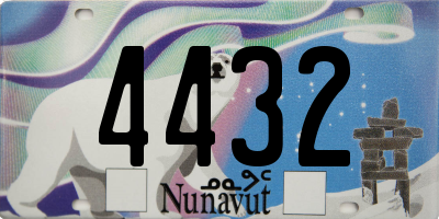 NU license plate 4432