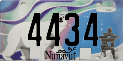 NU license plate 4434