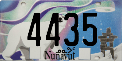 NU license plate 4435