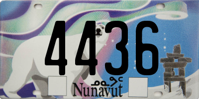 NU license plate 4436