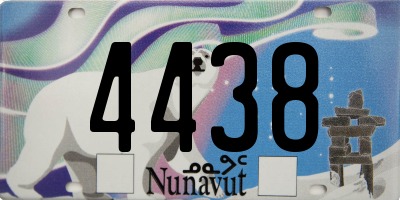 NU license plate 4438