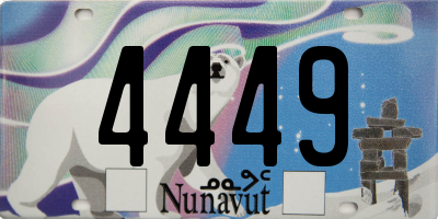 NU license plate 4449