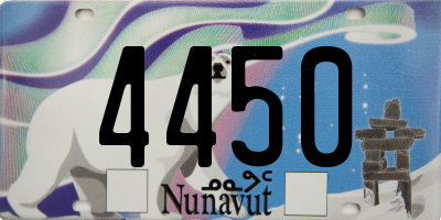 NU license plate 4450