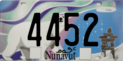 NU license plate 4452