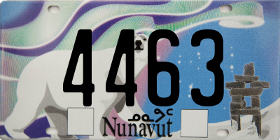 NU license plate 4463