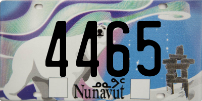 NU license plate 4465