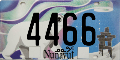 NU license plate 4466