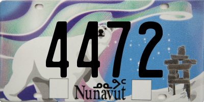 NU license plate 4472