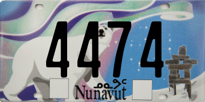 NU license plate 4474