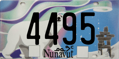 NU license plate 4495