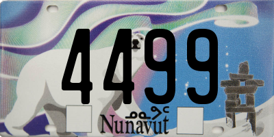 NU license plate 4499