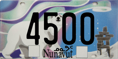 NU license plate 4500