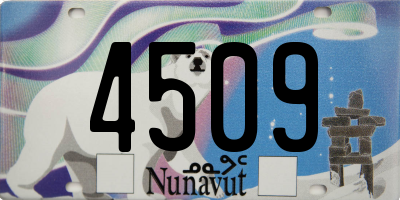 NU license plate 4509