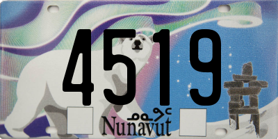 NU license plate 4519