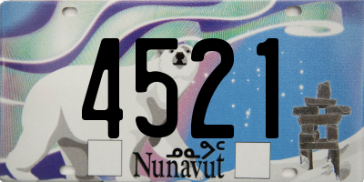 NU license plate 4521