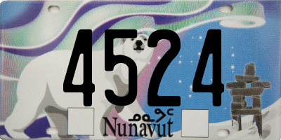 NU license plate 4524