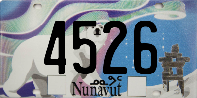 NU license plate 4526