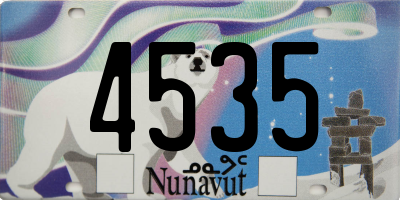 NU license plate 4535