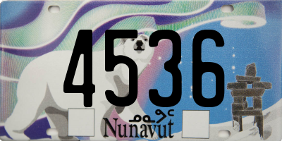 NU license plate 4536