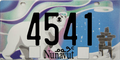 NU license plate 4541