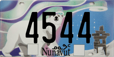 NU license plate 4544