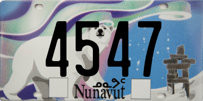 NU license plate 4547