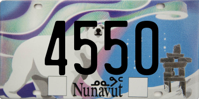 NU license plate 4550