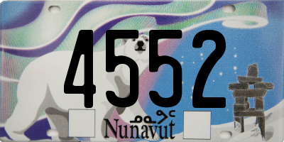 NU license plate 4552