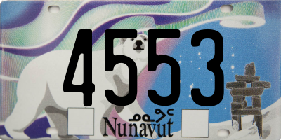 NU license plate 4553