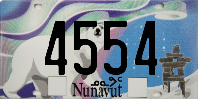 NU license plate 4554