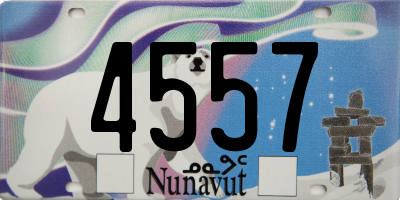 NU license plate 4557