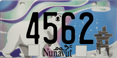 NU license plate 4562