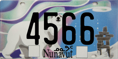 NU license plate 4566