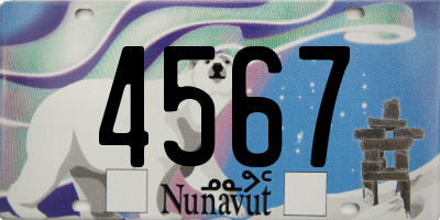 NU license plate 4567