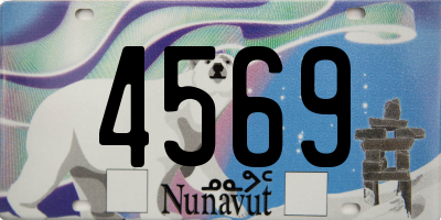 NU license plate 4569