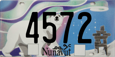 NU license plate 4572