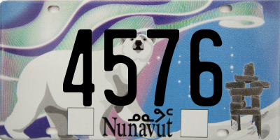 NU license plate 4576