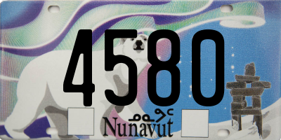 NU license plate 4580