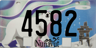 NU license plate 4582