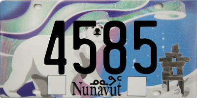 NU license plate 4585