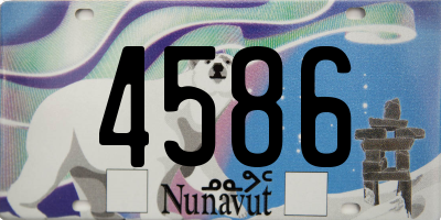 NU license plate 4586