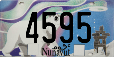 NU license plate 4595