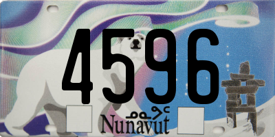 NU license plate 4596