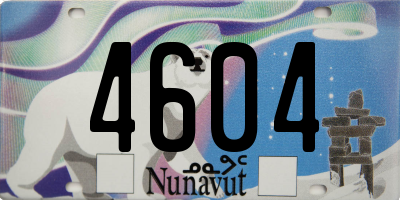 NU license plate 4604