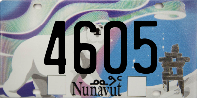 NU license plate 4605