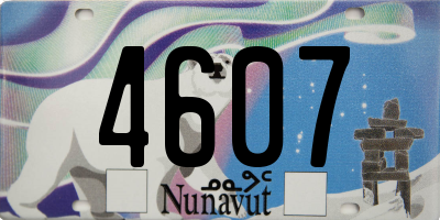 NU license plate 4607